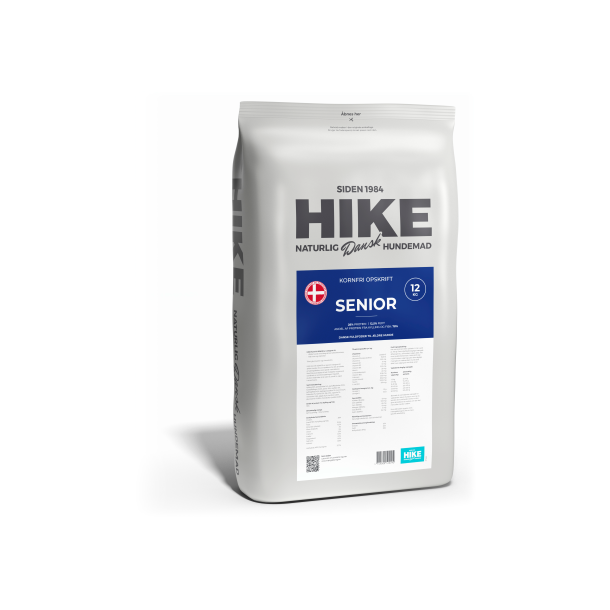 HIKE - Nature kornfri senior 28/12,5 - til hunde med lav aktivitetsniveau